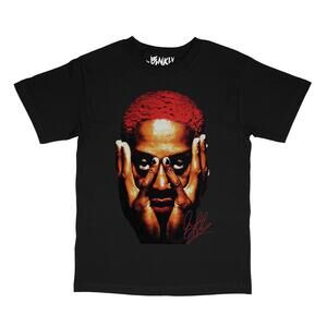 Blnklv Basketball Legend The Worm 91 Face Streetwear Style T-Shirt Black
